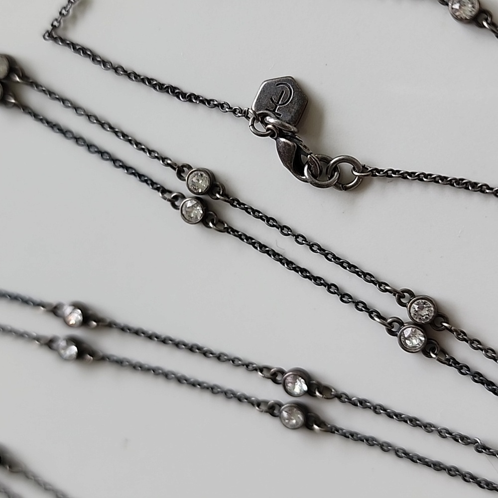 Touchstone Crystal Timeless Treasure necklace Silver Ox - Picture 4 of 5